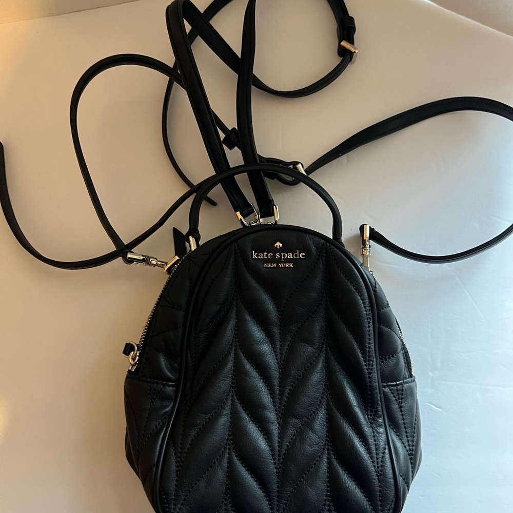 Kate Spade Quilted Black Backpack - Picture 5 of 6
